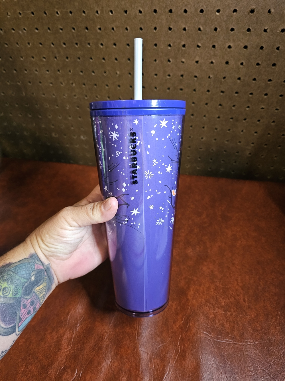 Starbucks Halloween 2022 Tumbler 24oz With Straw Glow In The Dark